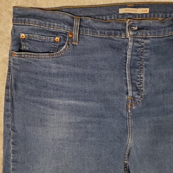 Levi's Wedgie Plus Size Skinny Ankle Jeans Size 22W - Picture 8 of 16